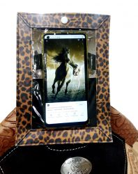 Showman Smart Phone Cheetah Print Case for Saddle